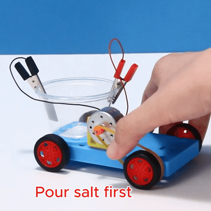 6-in-1 Salt Water Science Kit – Complete Set to Build 2 Cars, 2 Windmills & 2 LED Lamps | DIY STEM Toy