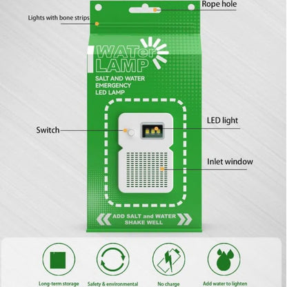 Reusable saltwater lamp bag for sustainable outdoor lighting