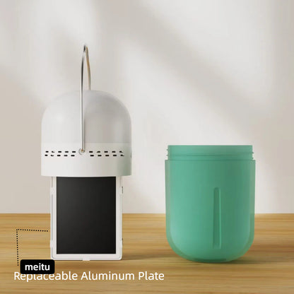 Close-up view of the saltwater lamp showing durable ABS housing and corrosion-resistant design